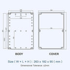 LeMotech Electrical Box Clear Cover Project Box IP65 Waterproof Junction Box - Image 8
