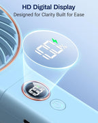 SWEETFULL Handheld Portable Fan, 5000mAh Rechargeable Battery, 6 Speed Wind - Image 4