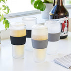 HOST Freeze Beer Glasses, 16 ounce Freezer Gel Chiller Double Wall Plastic - Image 7