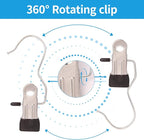 30 Pack Heavy Hanger Clips for Closet, Laundry Hooks Hanging Clips with - Image 5