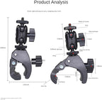 Phone Holder with Clamp，Cell Phone Holder Mount Clip - Image 5