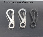 Mini Carabiner Clips with Metal Spring Wiregate Hook and Little Eye Hole - Image 7