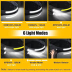 Headlamp Rechargeable 3PCS, 230° Wide Beam Head Lamp LED - Image 4