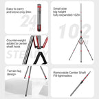 FreeSea Light Stand Aluminum, Adjustable Tripod Stand - Image 3