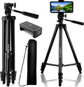 50" Aluminum Phone & Camera Tripod, Extendable Cell Phone Tripod Stand by YOTETION