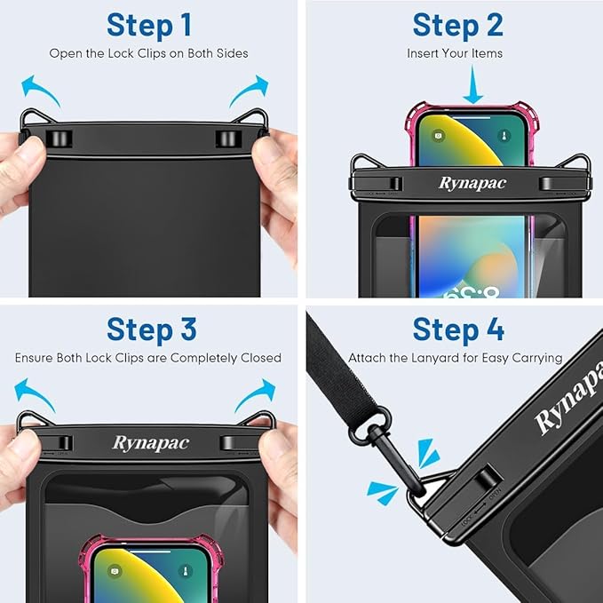 Rynapac [Up to 10" Large Waterproof Phone Pouch - Image 7
