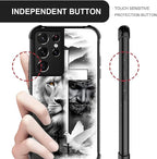 for Samsung Galaxy S21 Ultra Case, Lion Cross Jesus Christ Dove Pattern Graphic - Image 5