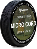 Micro Paracord, 1.18mm x 100ft Thin Mini Utility Braided Small Paracord by Legowitoutdoor