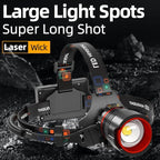 Rechargeable LED Headlamp 99000 High Lumens, Super Bright - Image 4