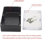 Project Box IP65 Waterproof Junction Box ABS Plastic Black Electrical Boxes DIY - Image 4