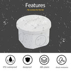 LeMotech Junction Box, Electrical Box IP55 Water Resistant Dustproof ABS - Image 6