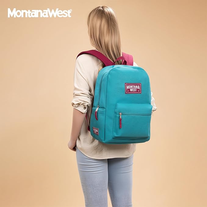 Montana West Backpack for Women Men 2 PCS Lightweight College Bookbags Casual - Image 7
