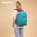 Montana West Backpack for Women Men 2 PCS Lightweight College Bookbags Casual - Image 7
