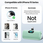 Mini Portable Charger USB C Power Bank, Upgraded 5000mAh PD Fast Charging - Image 2