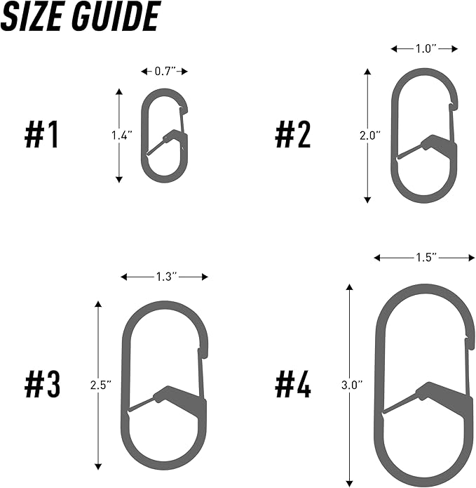 Nite IZE GS3-11-R6 G-Series Dual Chamber Carabiner, Size #3 1-Pack, Stainless - Image 3