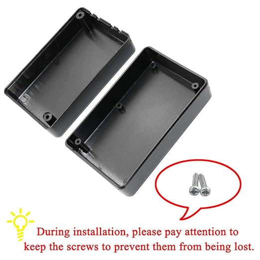 DGZZI Electrical Junction Box 4PCS Electric Plastic Black Waterproof Project - Image 6