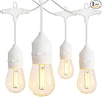 Banord White Outdoor String Lights, Commercial Grade Patio Lights by Banord