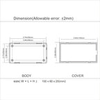 LeMotech 5Pcs ABS Plastic Electrical Project Case Power Junction Box, Project - Image 7