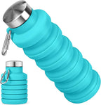 Collapsible Water Bottle, 16oz Portable Reusable Silicone Water Bottle by HOME