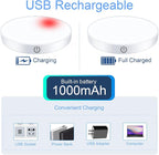 Ferswe Rechargeable Tap Lights, Dimmable Touch Night Lights - Image 4