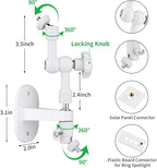 2-in-1 Wall Mount for Ring Solar Panel, Ring Stick Up Cam Battery, Spotlight - Image 4