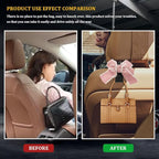 2PCS Car Hooks for Purses and Bags, Cute Bow Car Seat Headrest Hook, Car - Image 3