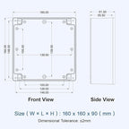 LeMotech Electrical Box Clear Cover Project Box IP65 Waterproof Junction Box - Image 8