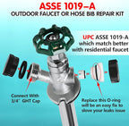 UPC ASSE 1019 A Repair kit, Outdoor Hose Bib or Faucet Repair Kit - Image 5