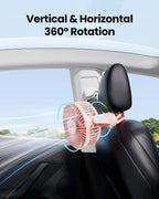 Gaiatop Mini Portable Stroller Fan, Battery Operated Small Clip on Fan - Image 6