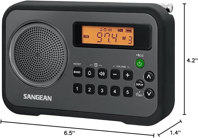 Sangean PR-D18BK AM/FM/Portable Digital Radio - Image 9
