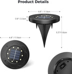 Brightown Solar Lights Outdoor Waterproof, 12 Packs LED In-Ground Solar Yard - Image 7