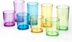KX-WARE 14-ounce and 20-ounce Acrylic Glasses Plastic Tumbler, Dishwasher Safe by KX-WARE