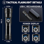 3Pack Rechargeable Flashlights High Lumens, 5Modes LED Flashlight Rechargeable - Image 5
