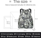 Waterproof Drawstring Bag, Gym Bag Sackpack Sports Beach Backpack - Image 6