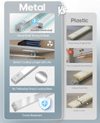 GOODEA 3 Pack Led Under Cabinet Lights Wireless, 7’’ Rechargeable Motion Sensor - Image 6