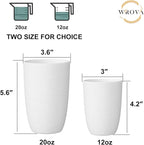 Wrova Wheat Straw Cups 6 Set of 6 Good Alternative to Plastic Reusable Cups 20 - Image 3
