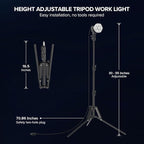 SANSI 365W Equivalent LED Work Light, 5500LM 5000K Portable Work Light - Image 5