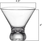 Amazing Abby - Olivia - 10-Ounce Plastic Stemless Martini Glasses, Reusable - Image 4