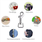 Swivel Snap Hooks, Lucky Goddness 20pcs Metal Heavy Duty Square Eye Clasp - Image 4