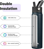 Konokyo Insulated Water Bottle 24oz Stainless Steel Sport Bottles - Image 4