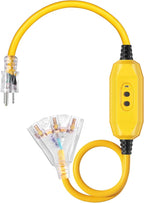 DEWENWILS 3 FT Automatic GFCI Extension Cord Outdoor, 12/3 Gauge Extension Cord by DEWENWILS