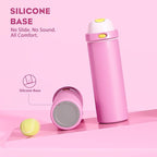 POWCAN 24 oz Steel Water Bottle: 2-in-1 Push-Button Spout & Quick-Flip Straw - Image 6