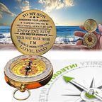 Luminous Compass Dad to Son Enjoy The Ride Compass Camping Outdoor Hiking - Image 5