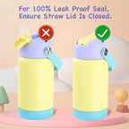 Kerilyn 12oz Kids Water Bottle, Stainless Steel Insulated Water Bottle - Image 8