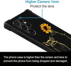 for Samsung Galaxy S22 Ultra Case, Pig Sunflower Yellow Sunshine Pattern - Image 2