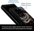 for Samsung Galaxy S20 Ultra Case, Entwined Rose Snake Pattern Graphic Design - Image 5