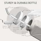 BEAUTAIL Collapsible Water Bottles 20.6oz 2 Pack, Silicone Foldable Portable - Image 4