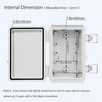 LeMotech Electrical Box, IP67 Waterproof Hinged Cover Stainless Steel Latch - Image 5
