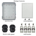 Zulkit Junction Box IP67 Waterproof Electrical Box Hinged Clear Cover Stainless - Image 6