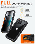 Lanhiem for iPhone 15 Privacy Case, Waterproof Dustproof Shockproof Cases for - Image 6